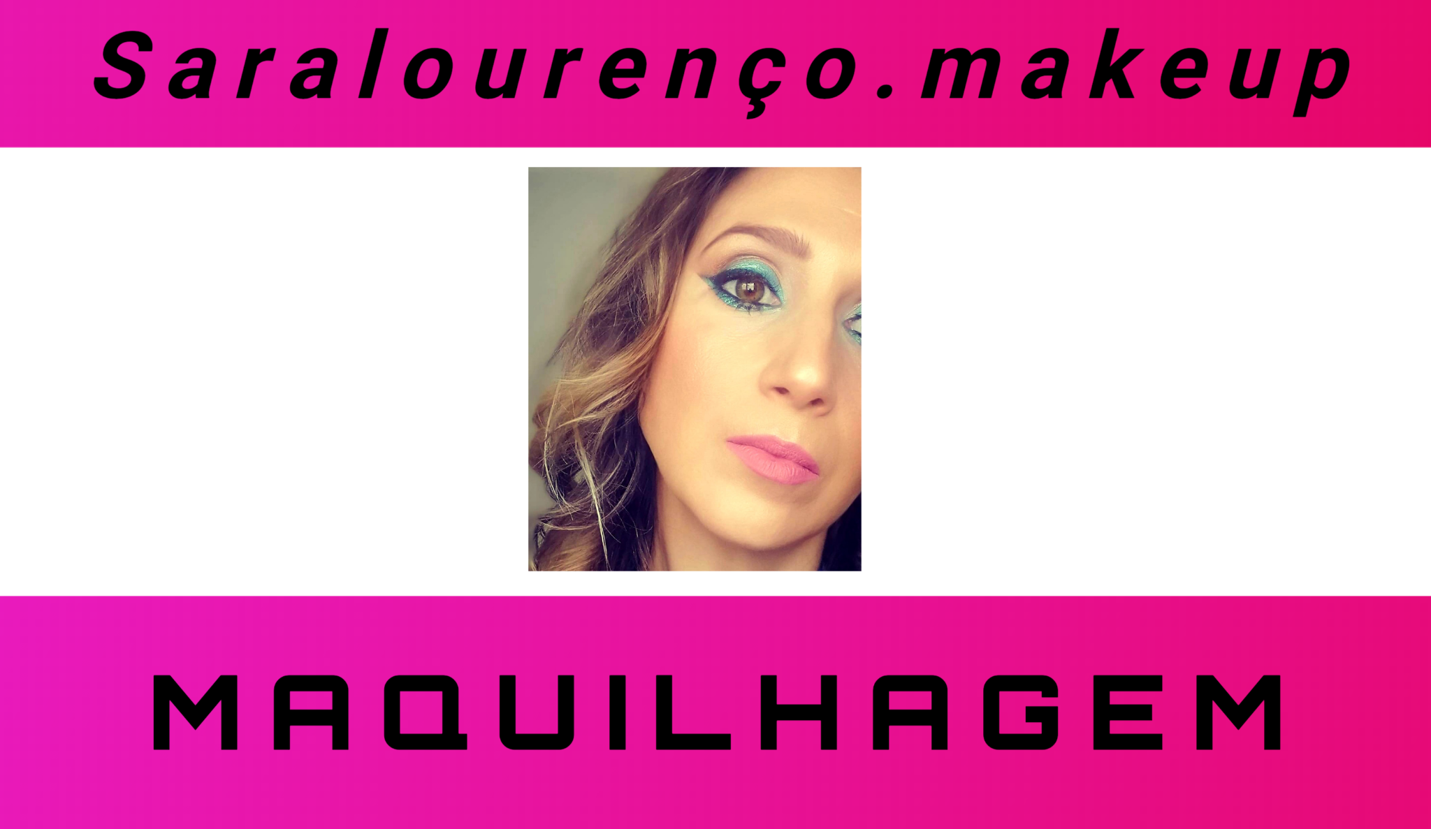 Cartão SaraLourenço.Make-up — frente